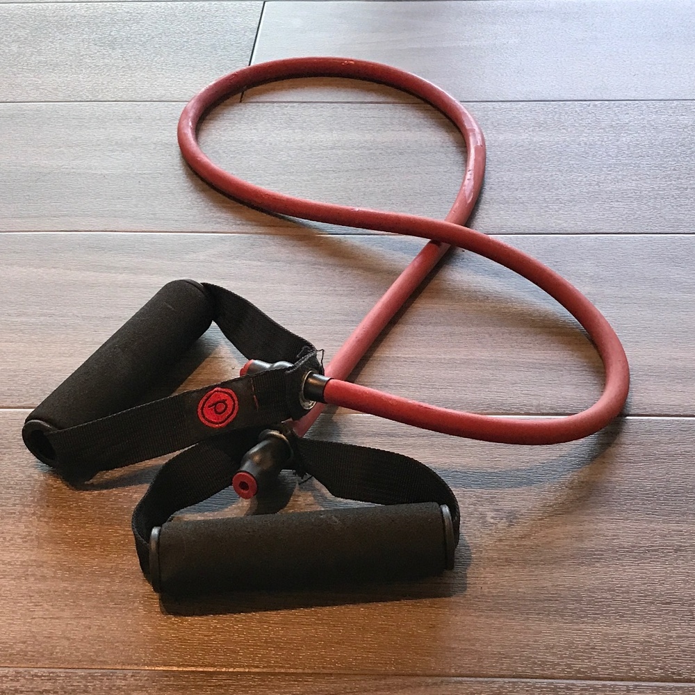Pure Barre Logo Single Tube Resistance Band | Stretching & Workouts